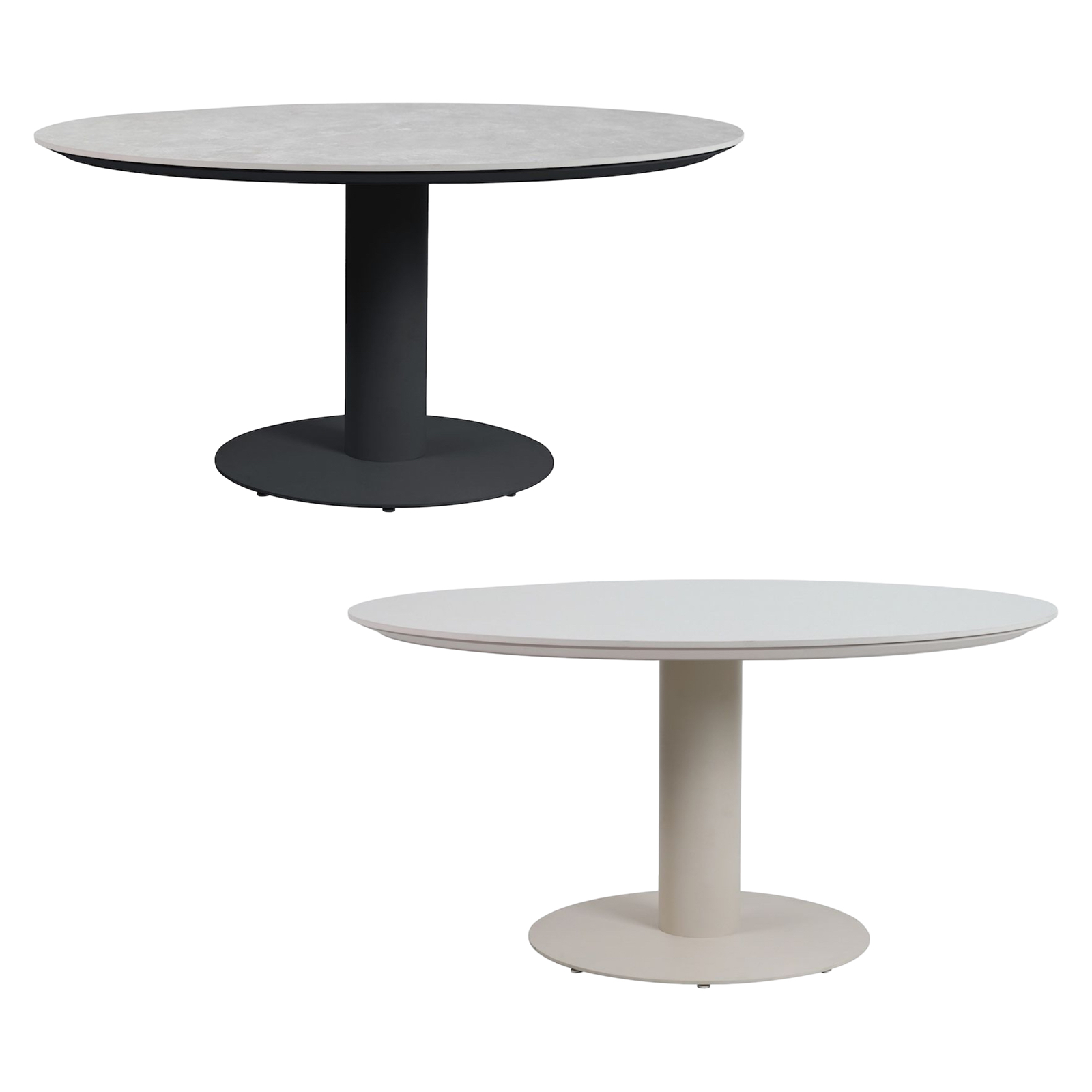 Best Freizeitmöbel Circo Dinning Tisch Gartentisch Esstisch rund 130 x 74 cm