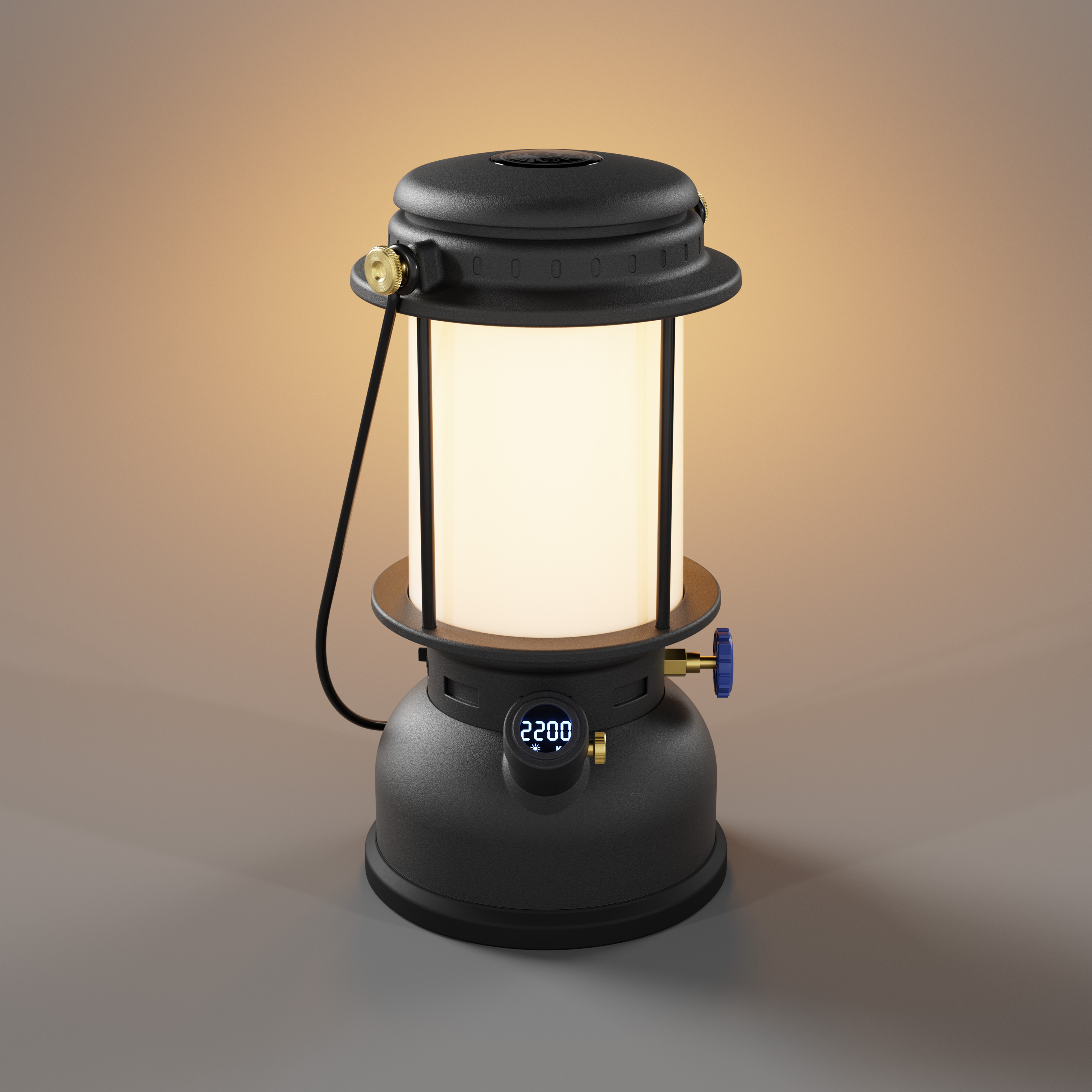 Petromax LM500 LED Laterne Schwarz Set inklusive Akku und Tasche PX-LM500 + PX-18650-BAT + LM500-BAG