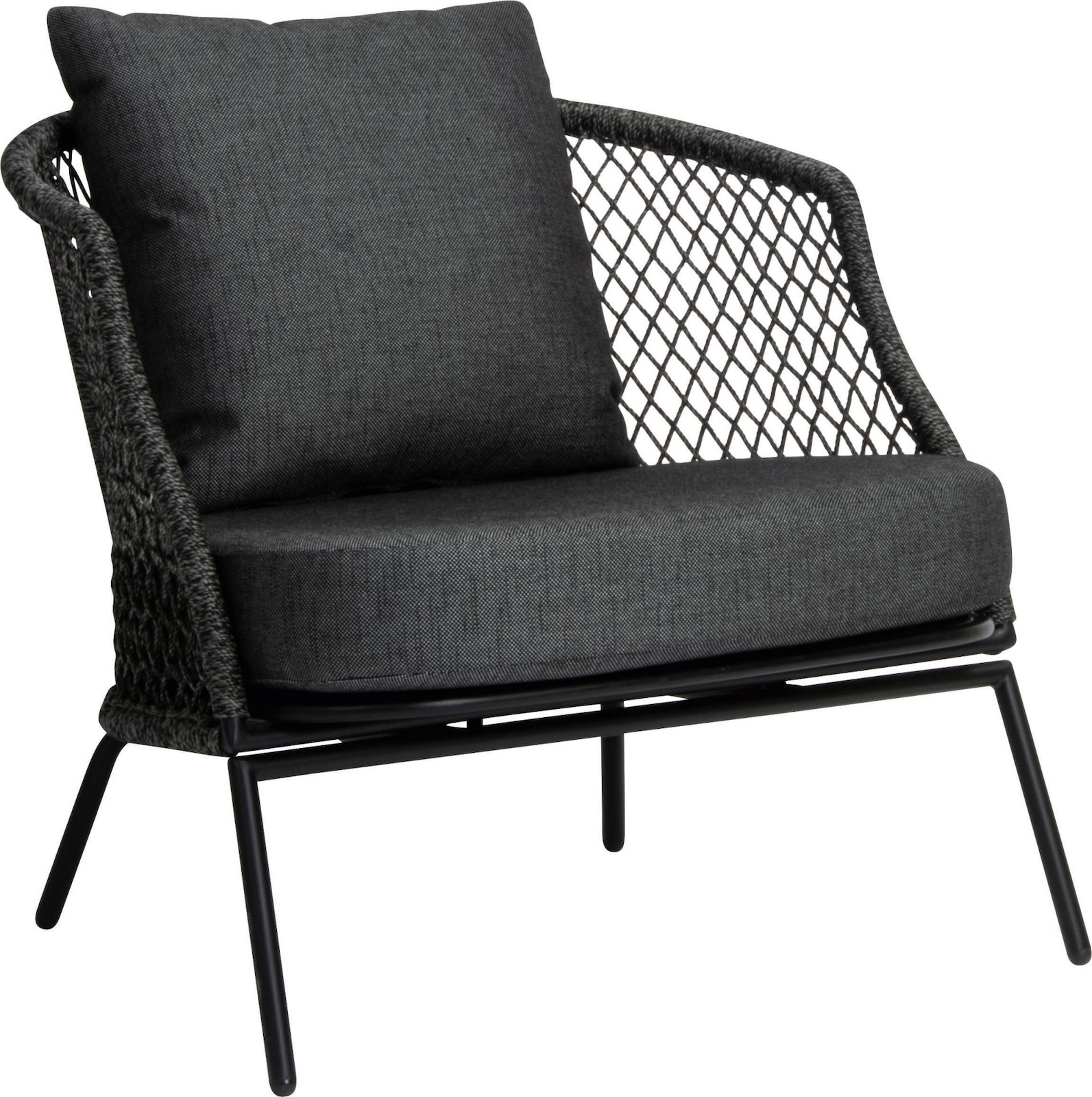 Stern Odea Lounge-Sessel Lounge-Stuhl Gartensessel Gartenstuhl seidenschwarz