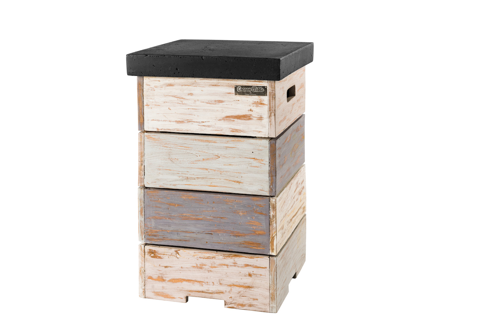 Happy Cocooning Mania Enclosure Nice&Nasty Beistelltisch für Gasflaschen Teakholz