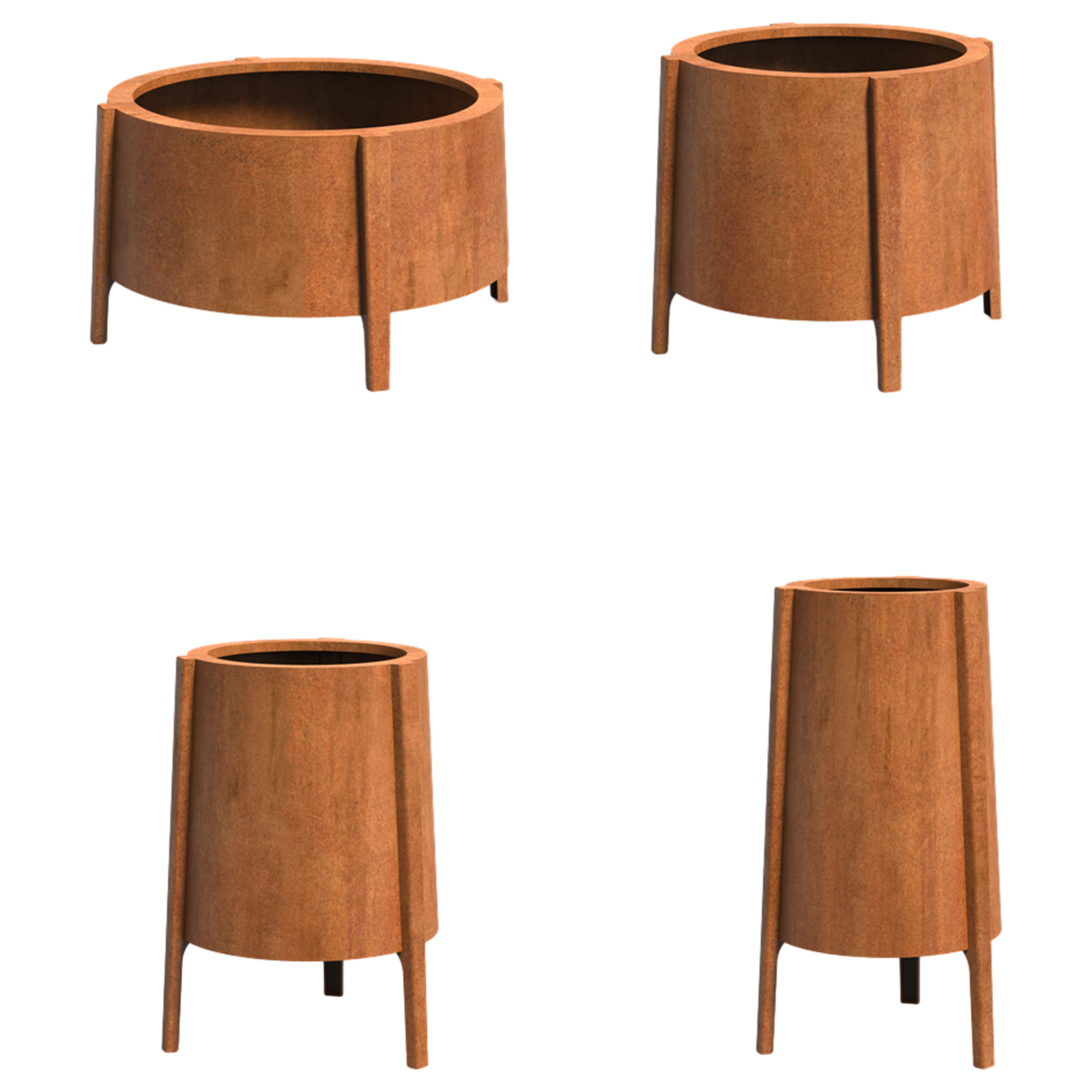 Adezz Botan Pflanzschale aus Corten-Stahl Pflanzgefäß Pflanzkübel Blumentopf Adezz Botan Pflanzschale aus Corten-Stahl Pflanzgefäß Pflanzkübel Blumentopf