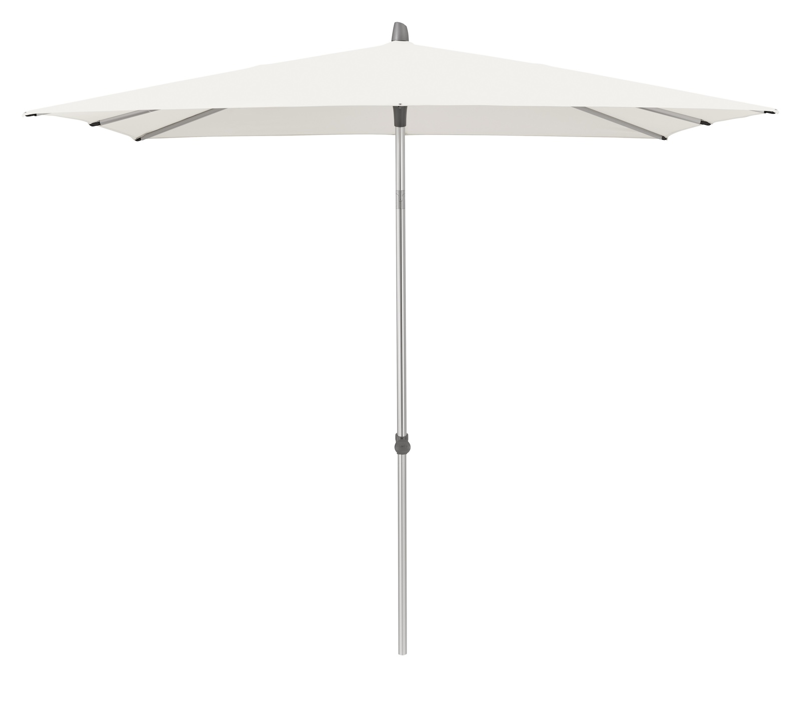 GLATZ Sonnenschirm ALU-SMART 250 x 200 cm Gestell natureloxiert Farbe 404 White