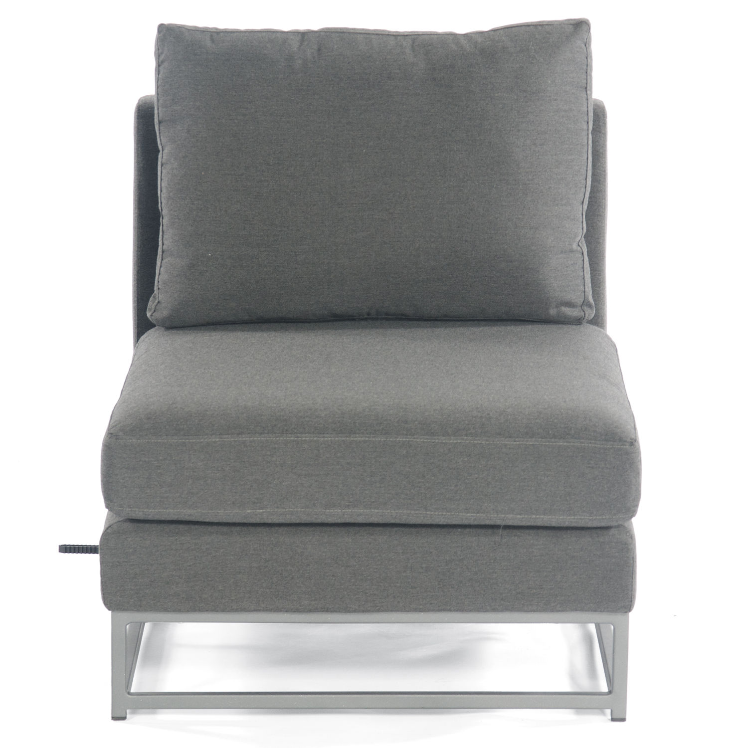 Sonnenpartner Lounge-Mittelmodul Unique Aluminium mit Kissen anthrazit Loungesessel Sunbrella