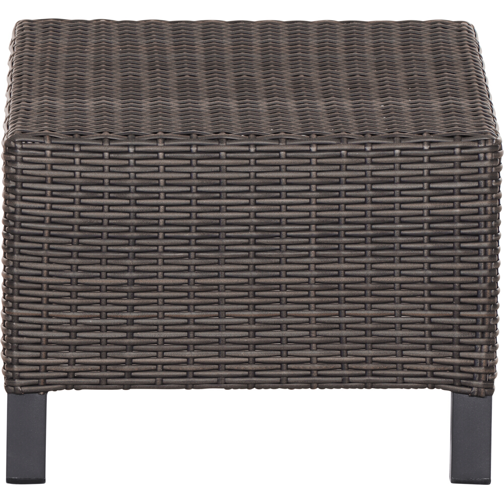 Siena Garden Verdo Dining Hocker Gardino®-Geflecht bronze-grau/Aluminium Sitzhocker