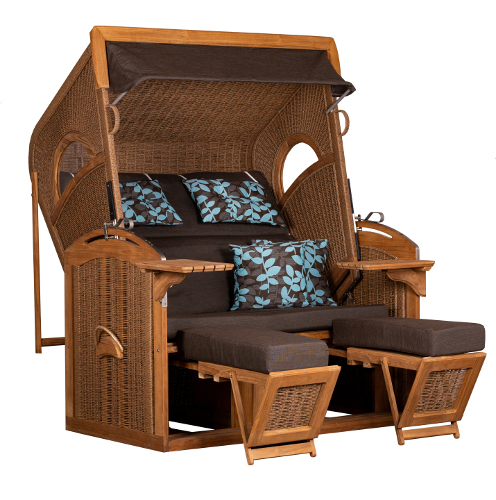 deVries Strandkorb PURE® MADURA XXL PE Des. 469 tw. hyacinth 145 x 85 x 180 cm deVries Strandkorb PURE® MADURA XXL PE Des. 469 tw. hyacinth 145 x 85 x 180 cm