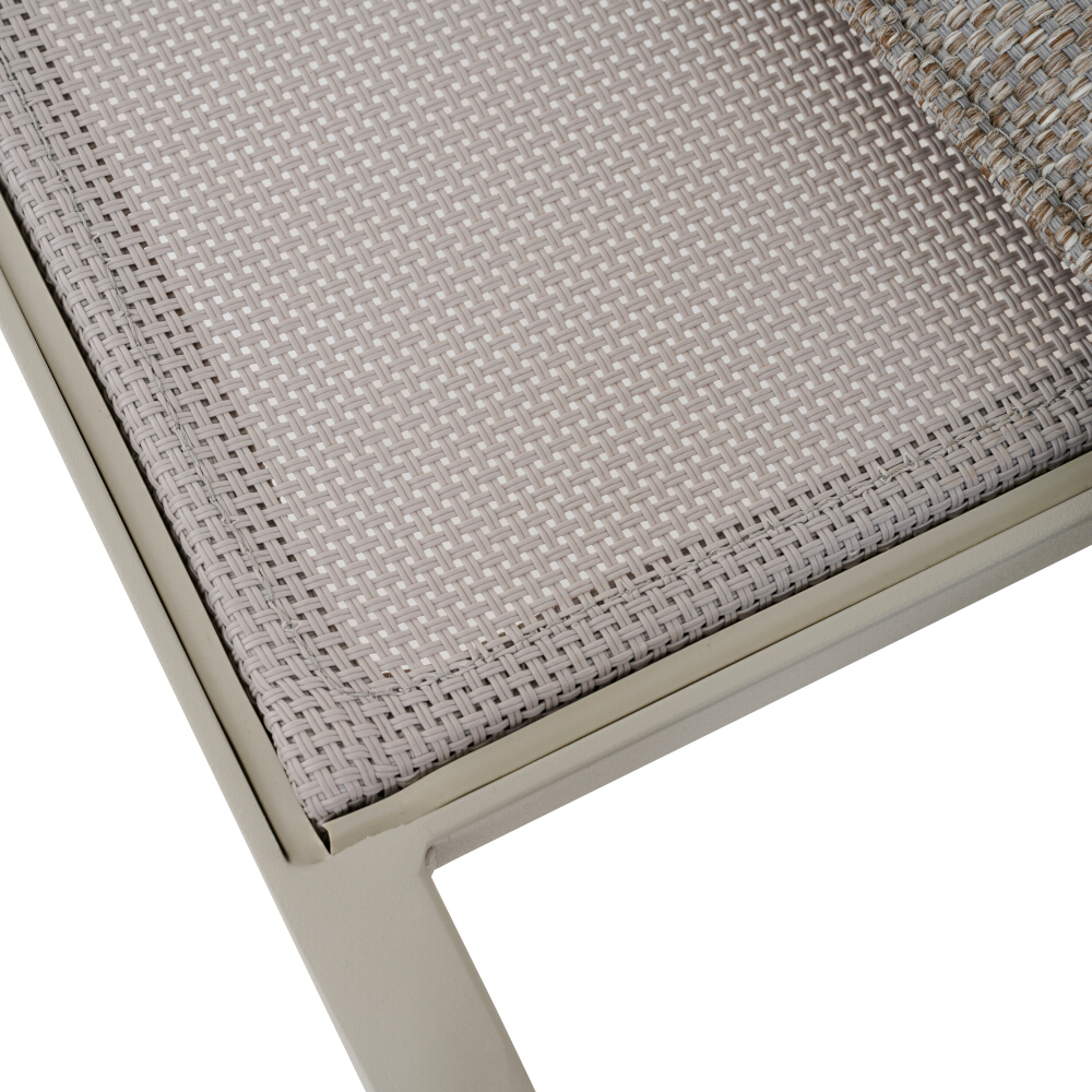 Siena Garden Kent Stapelsessel matt seidengrau/taupe grau Rope