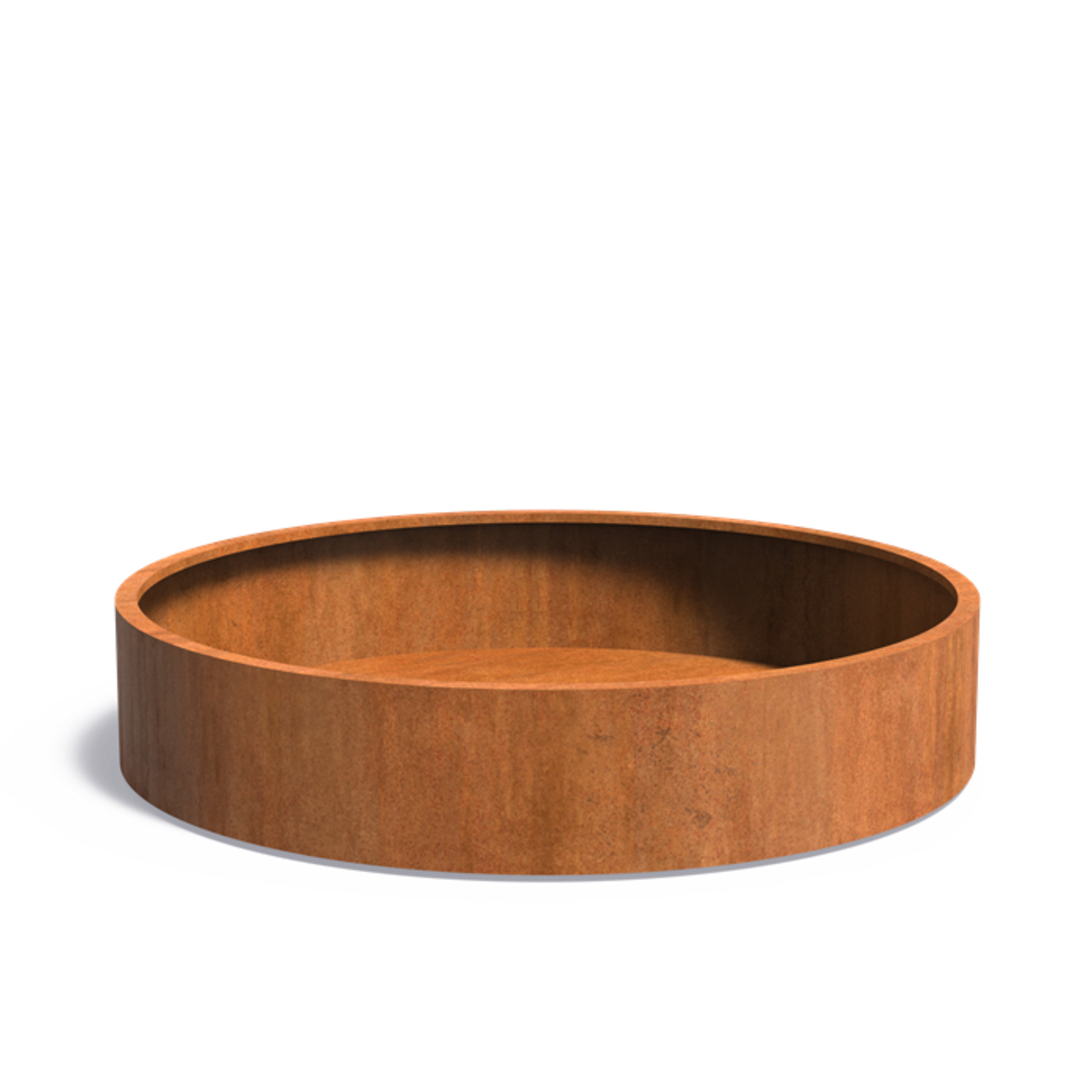Adezz Circum mit Boden Pflanzgefäß aus Corten-Stahl Pflanzkübel Blumentopf