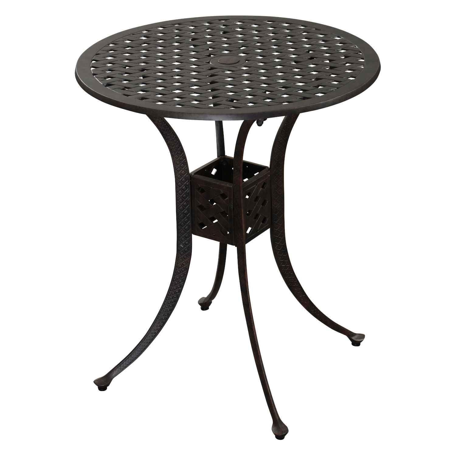 Inko Rocco Bartisch Gartentisch Tisch Alu-Guss Ø 90 cm 2 Farben zur Wahl