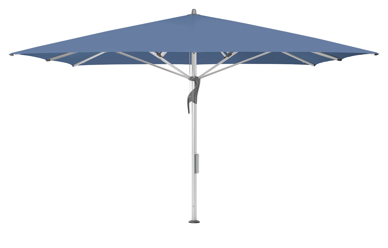 GLATZ Sonnenschirm FORTELLO® quadratisch 400 x 400 cm Mittelmastschirm inkl. Akku-Pack in 10 Farben