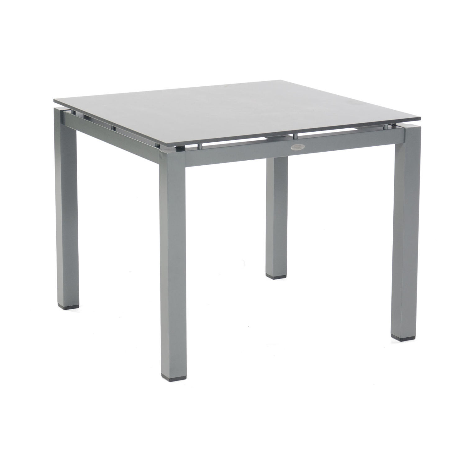 Sonnenpartner Gartentisch Base 90x90 cm Aluminium anthrazit Tischsystem mit wählbarer Tischplatte HPL oder Teak