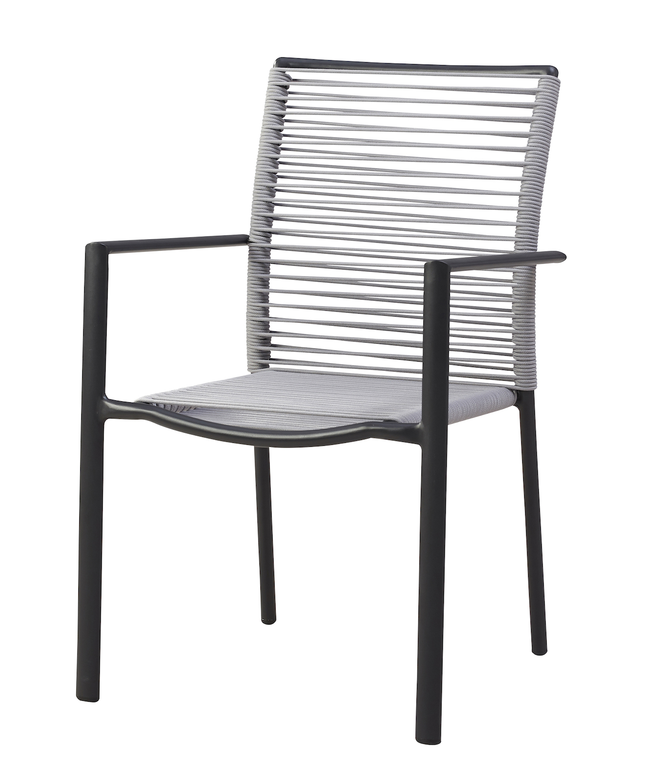 Best Freizeitmöbel Dining-Sessel Vincenza anthrazit/grau ca. 55 x 62 x 89 cm Best Freizeitmöbel Dining-Sessel Vincenza anthrazit/grau ca. 55 x 62 x 89 cm
