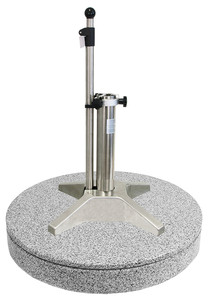 Liro Schirmständer Midi 70 SE mit flexibler Klemmung Granit Ø 64 grau G70SE-64-05