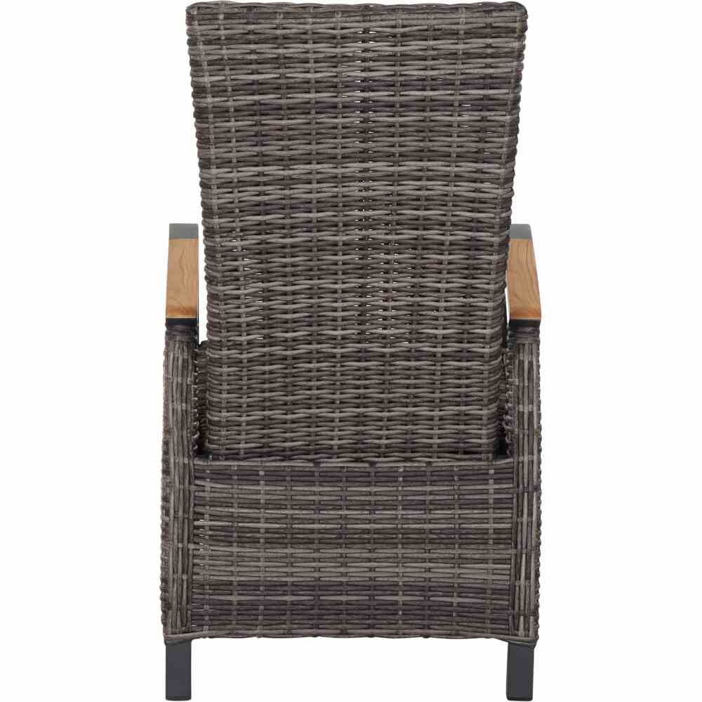Siena Garden Verdo Dining Move Sessel Gardino®-Geflecht bronze-grau/Aluminium/Teak