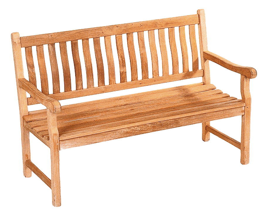 deVries Landhausbank "MENDIP" aus Teakholz Premium Gartenbank 140 x 54 x 94 cm