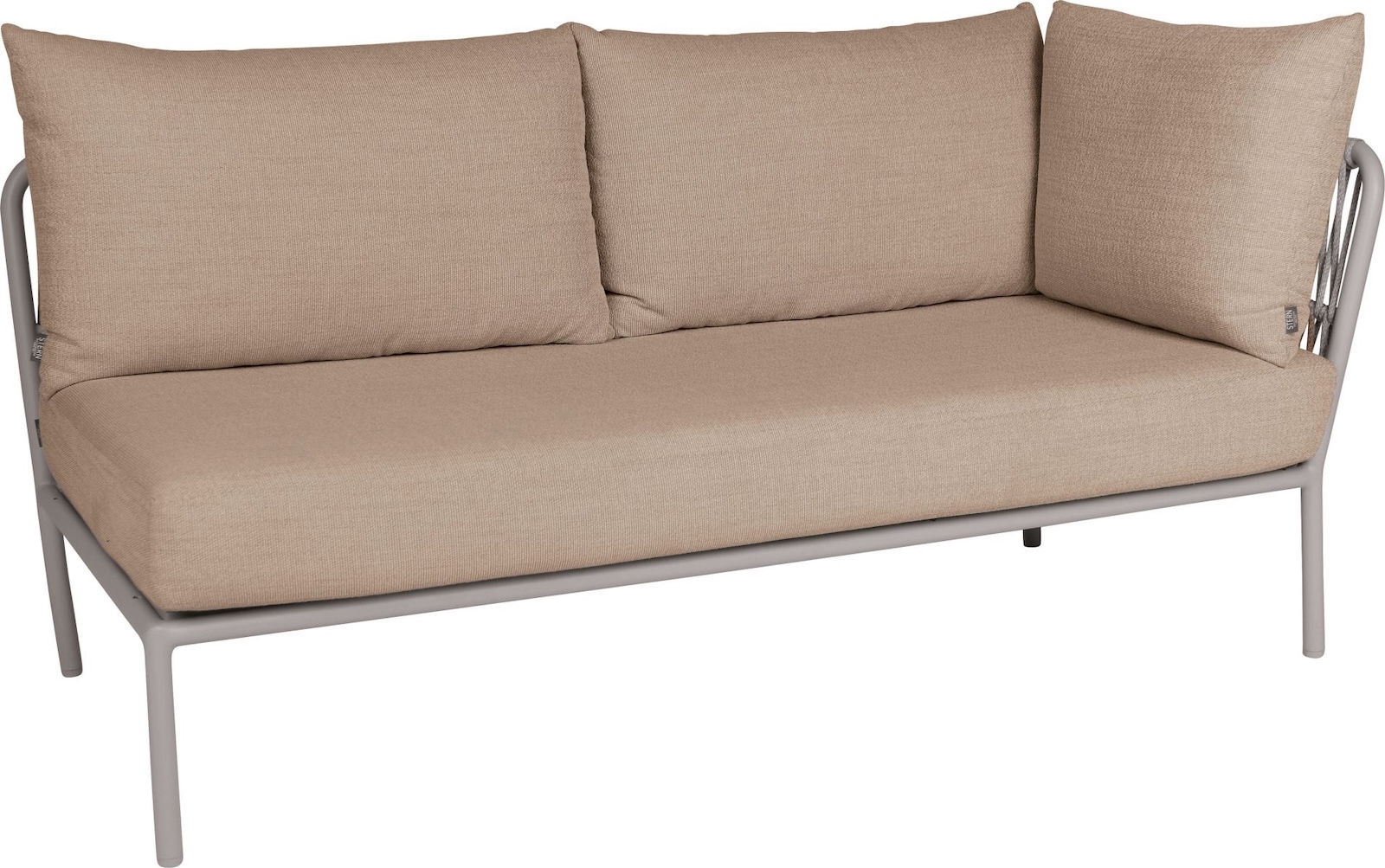 Stern Romy Lounge 2-Sitzer Element Lounge-Bank Gartensofa Lounge-Sofa greige/muskat