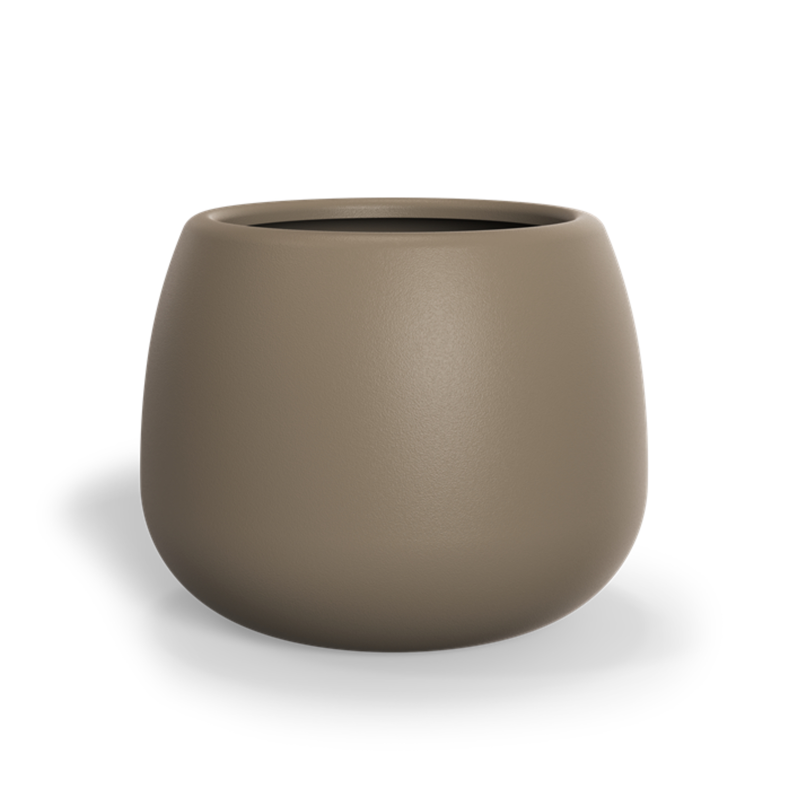 Adezz Mero Pflanzgefäß Fiberglas Pflanzkübel Blumenkübel 100x80 cm beigegrau