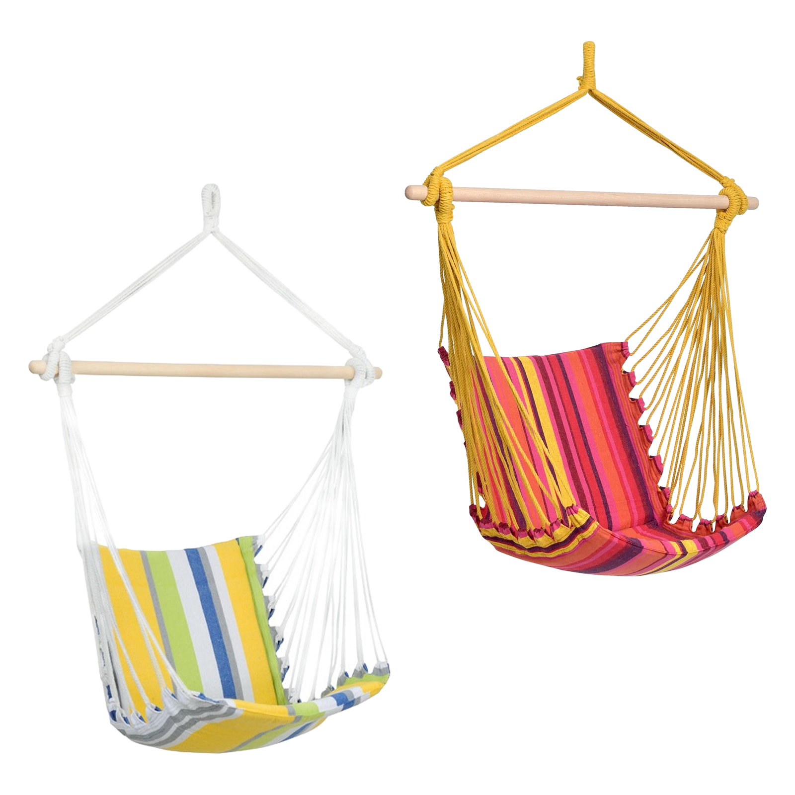 Amazonas Belize Hängesessel Hängestuhl gepolstert mit Querstab aus Holz 8 cm