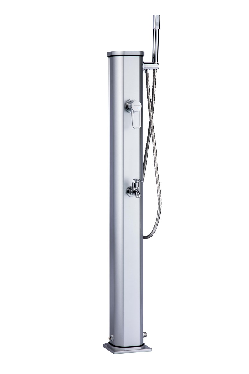 Formidra Jolly Go 20L Solardusche Gartendusche Außendusche 20 Liter Aluminium Silber