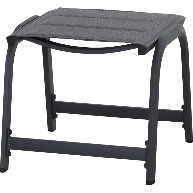 Siena Garden Tesoro Hocker – Aluminium & Ranotex in royal-grey (P11778)