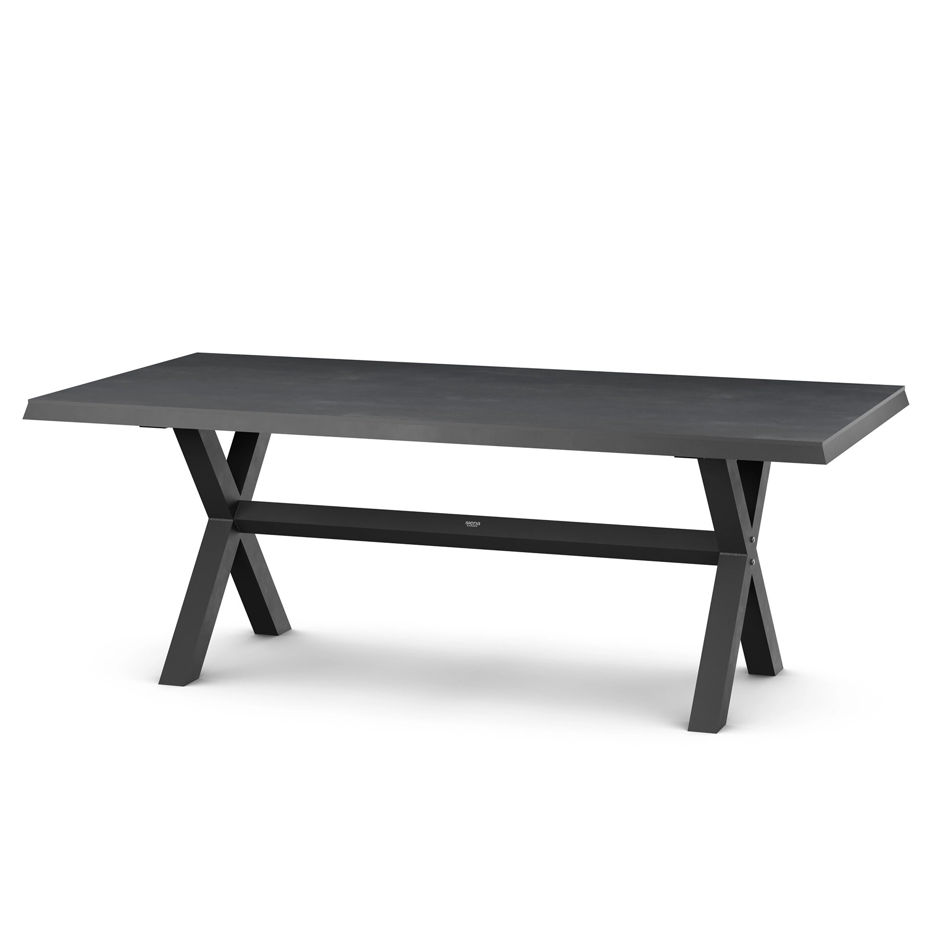 Siena Garden  Sincro Dining Tisch – 200 x 100 cm, Aluminium (matt anthrazit) & HPL Ferro