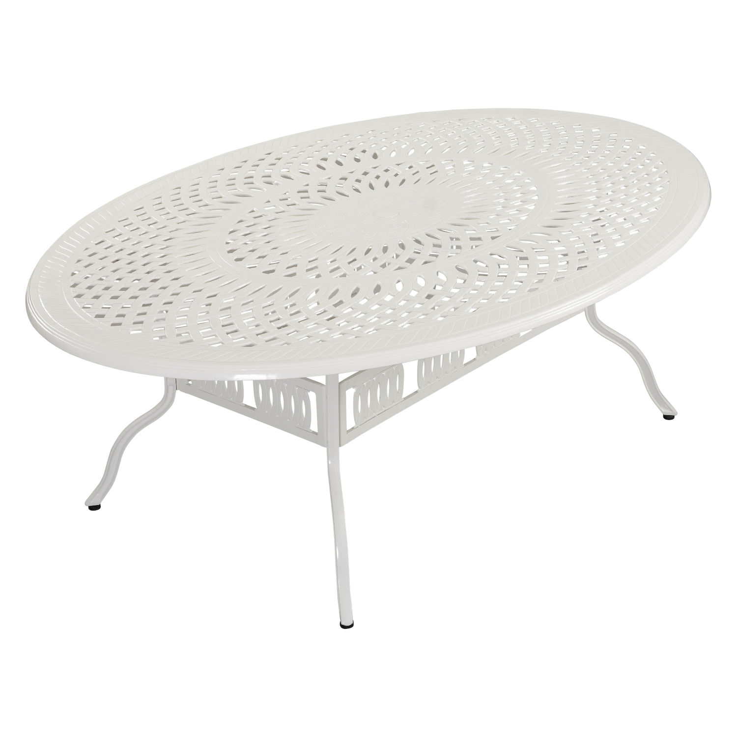 Inko Gartentisch Tisch Terrassentisch Alu-Guss weiß Form/Größe nach Wahl