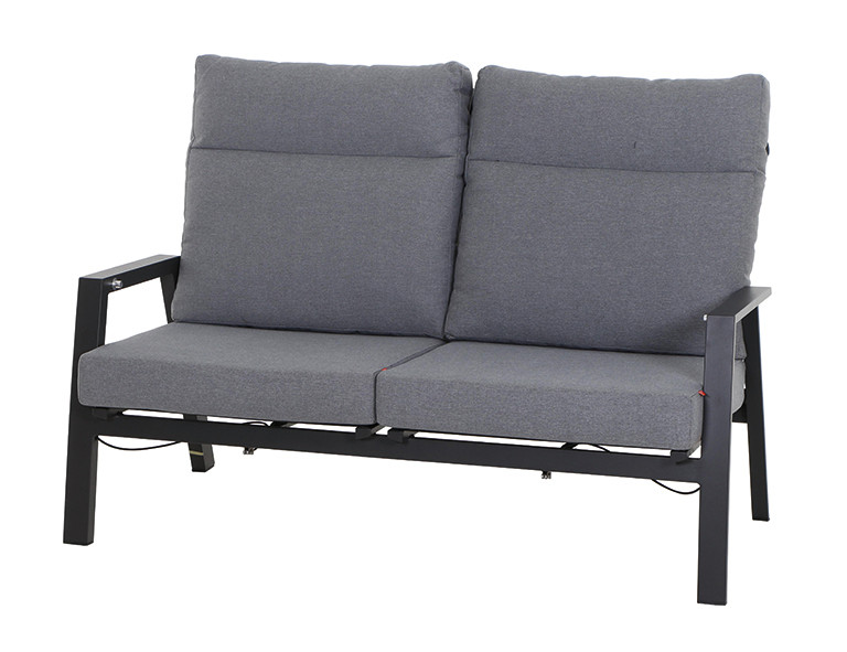 Siena Garden Loungebank Valencia Aluminium Ranotex®-Gewebe grau J04049