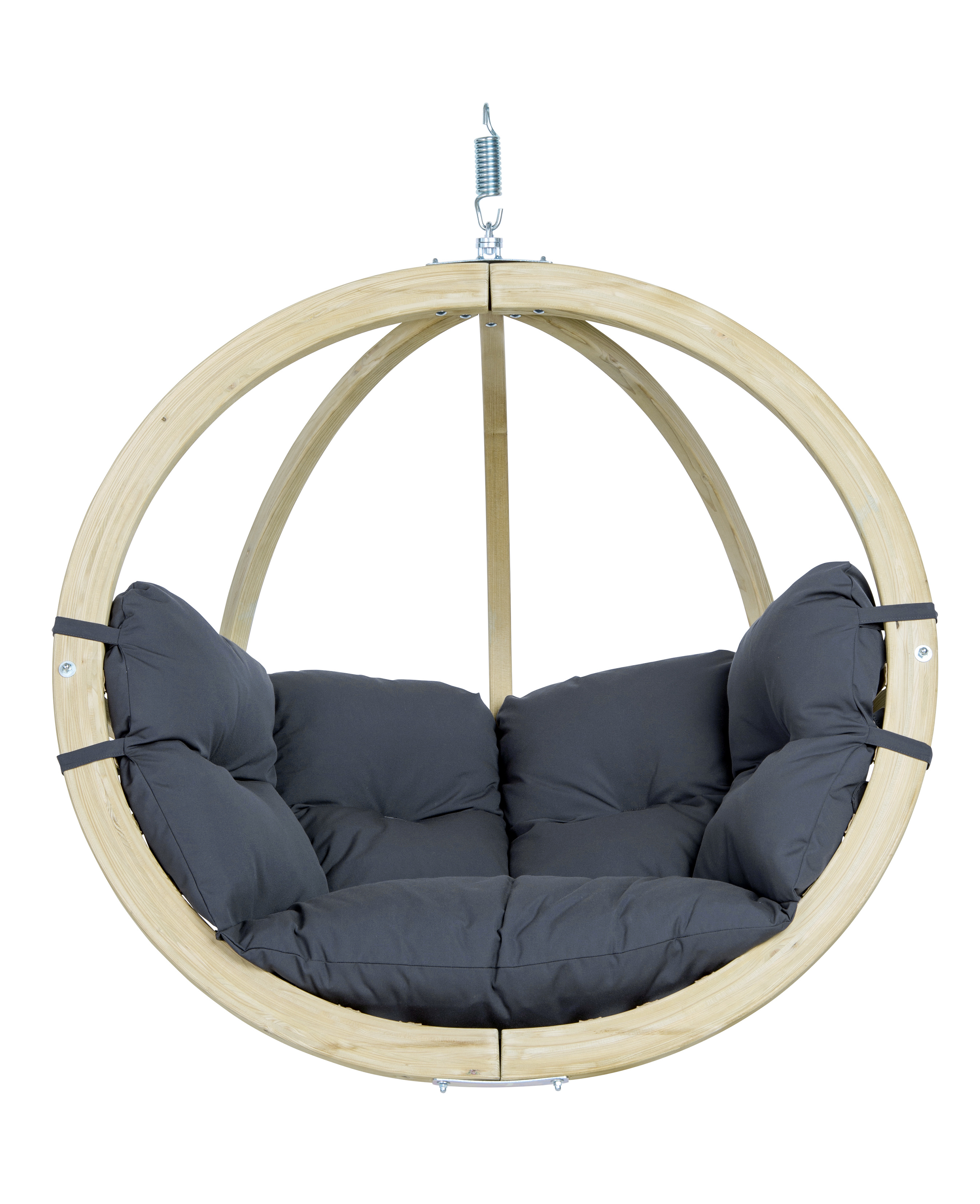 AMAZONAS Hängesessel Globo Chair Anthracite inkl. Sitzkissen und Spiralfeder AMAZONAS Hängesessel Globo Chair Anthracite inkl. Sitzkissen und Spiralfeder
