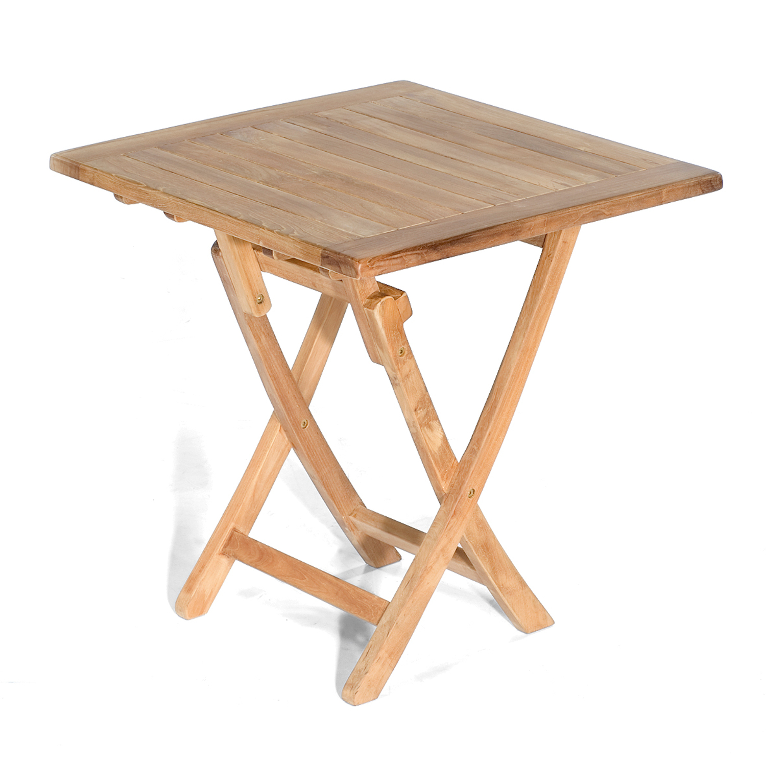 SunnySmart Teakholz-Klapptisch Perth natur Tisch 80x80 cm Balkontisch