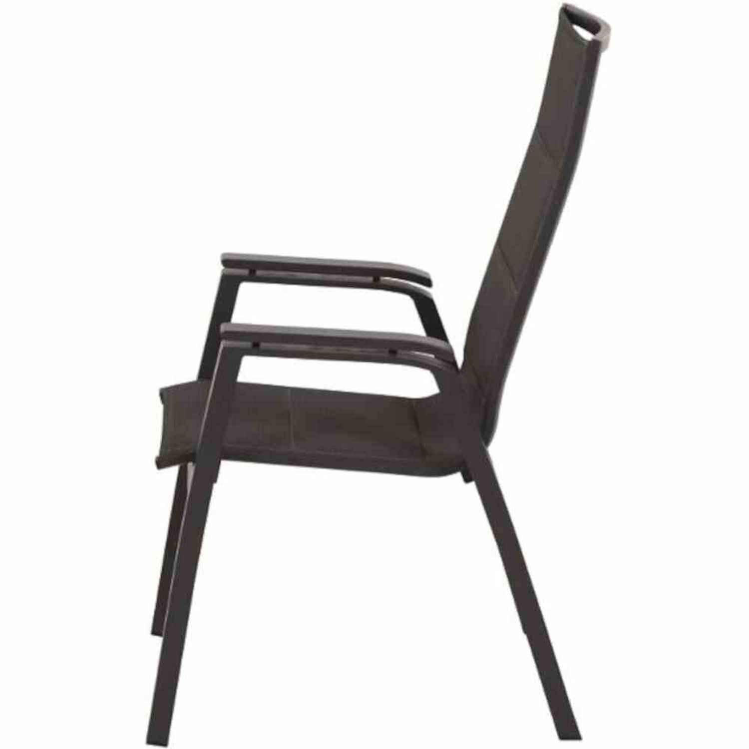 Siena Garden Stapelsessel Milano anthrazit/Ranotex® grau Stapelstuhl