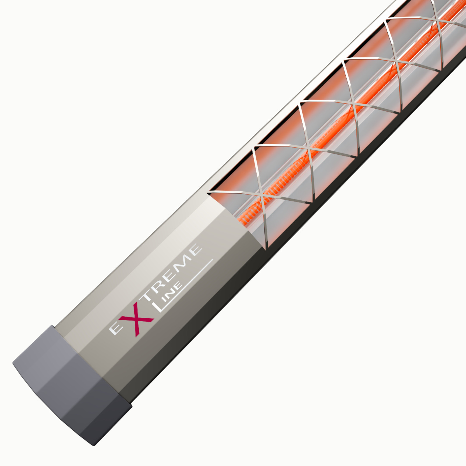ExtremeLine HeatFlare carbon Titanium Infrarotstrahler 3200W mit Steuerungssystem