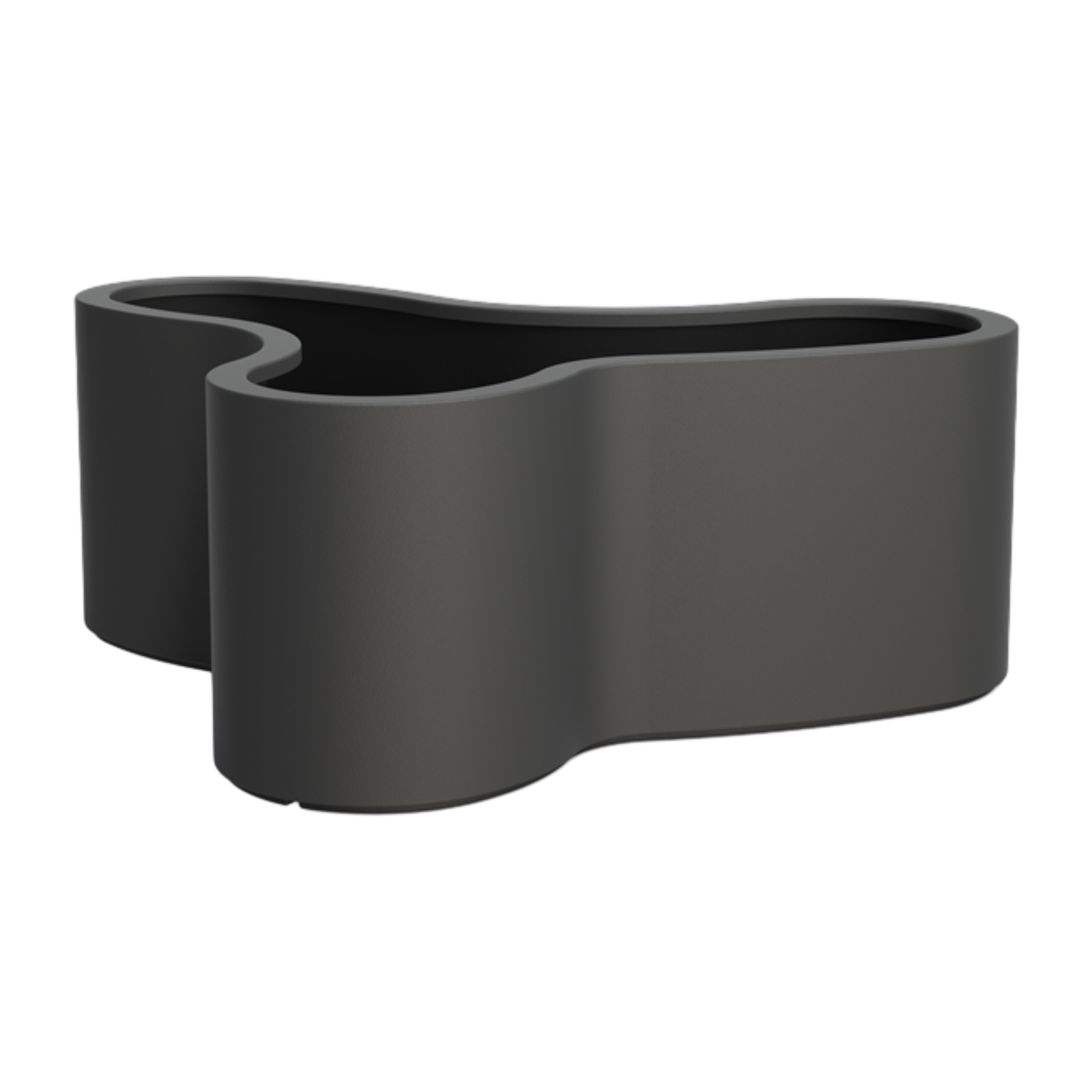 Adezz Organ Pflanzgefäß Fiberglas Pflanzkübel Blumenkübel 161x134x60 schwarz