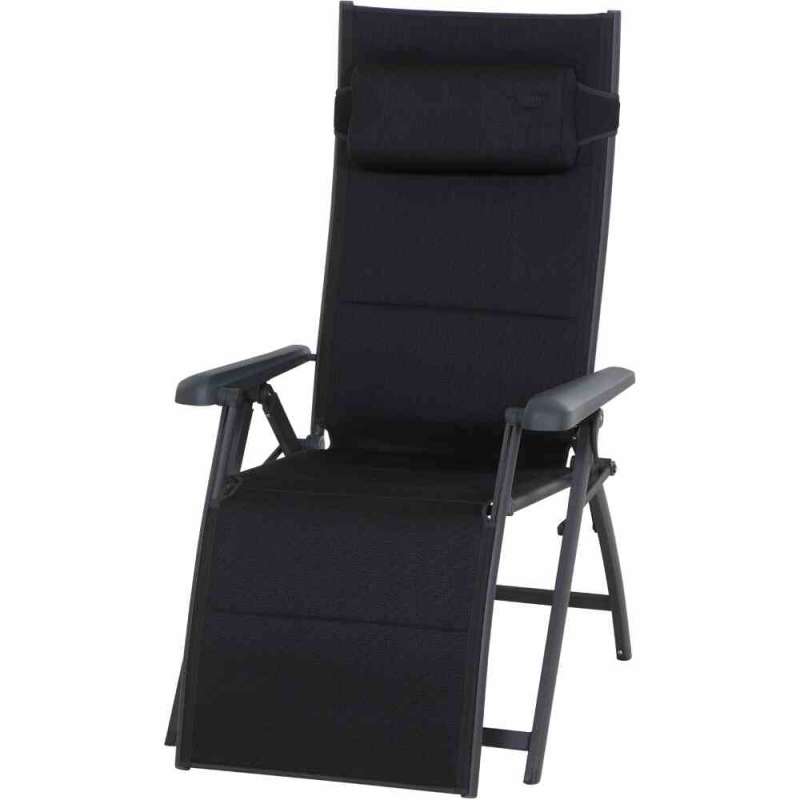 Siena Garden Campingrelax PREMIUM, stufenlos verstellbar, 84x69x124 cm anthrazit M31051