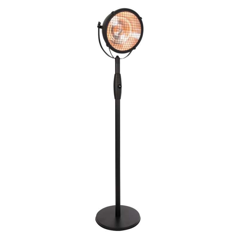 SUNRED® Stand-Infrarot-Heizstrahler Indus II Bright Standing Black 2100 Watt schwarz