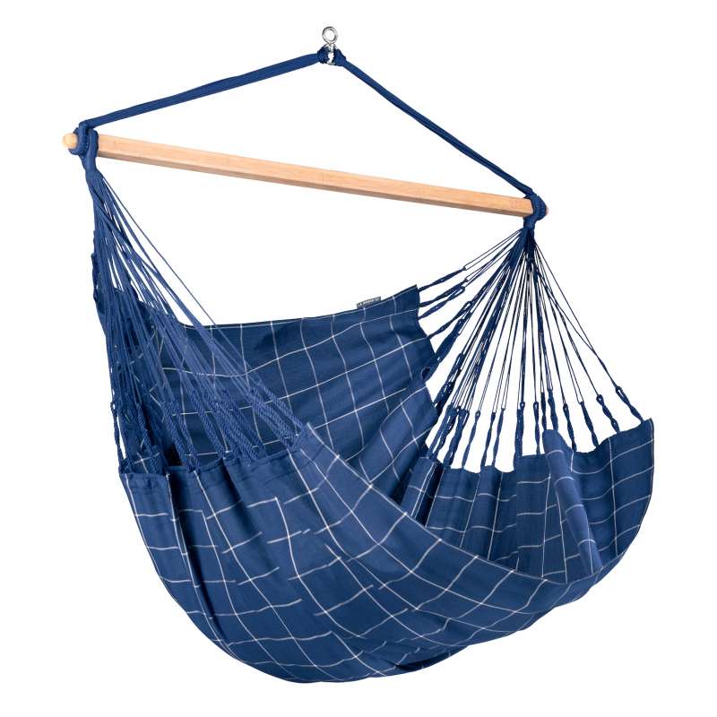 La Siesta Hängesessel Kingsize DOMINGO marine blau Lounger Outdoor Hängestuhl
