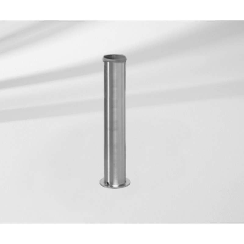 GLATZ Standrohr Z P+ aus Stahl verzinkt passend zu Betonsockel Granitsockel