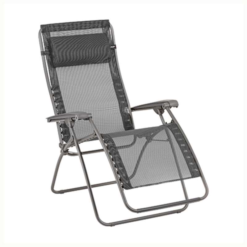 Lafuma RSXA Clip Black Titane Relaxliege Batyline® Iso Sonnenliege LFM2055.8551
