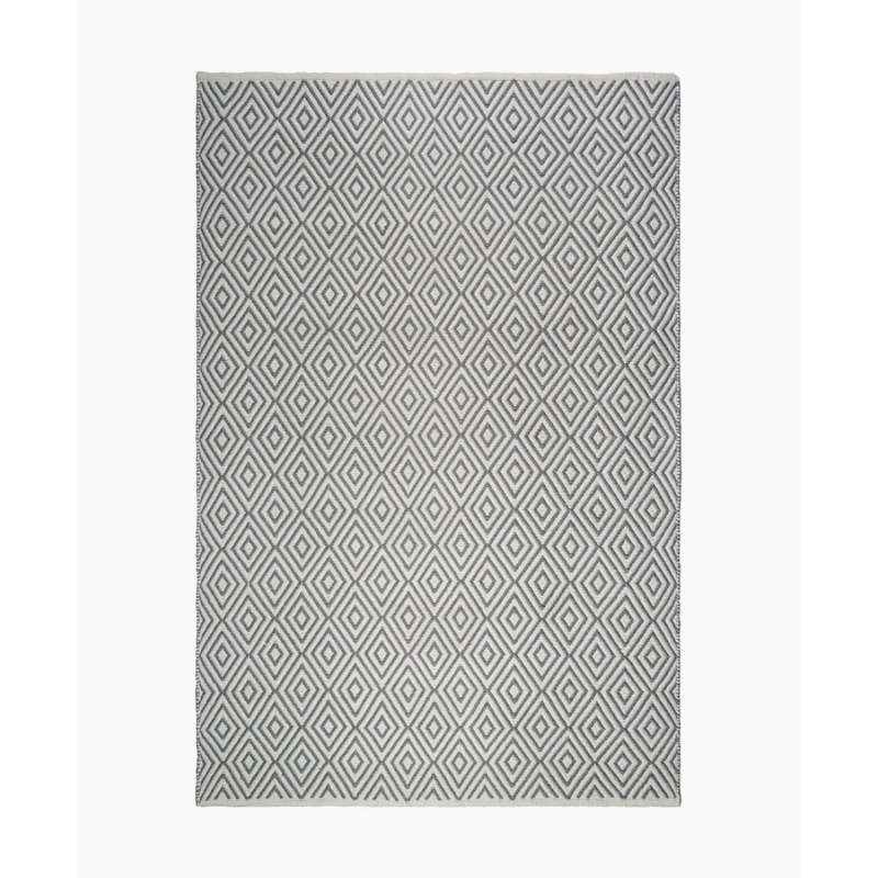 Fab Hab Outdoorteppich Veria Gray&White aus recycelten PET-Flaschen grau/weiß verschiedene Größen