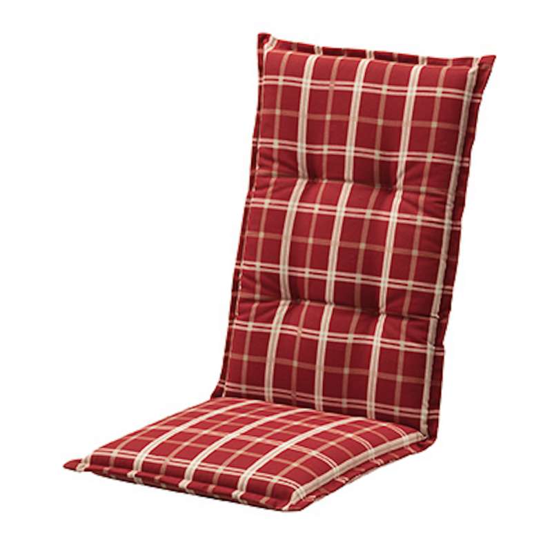 Doppler Auflage für Niederlehner Stuhl Comfort Stoff 1101 Farbe rot 100 x 50 x 7 cm