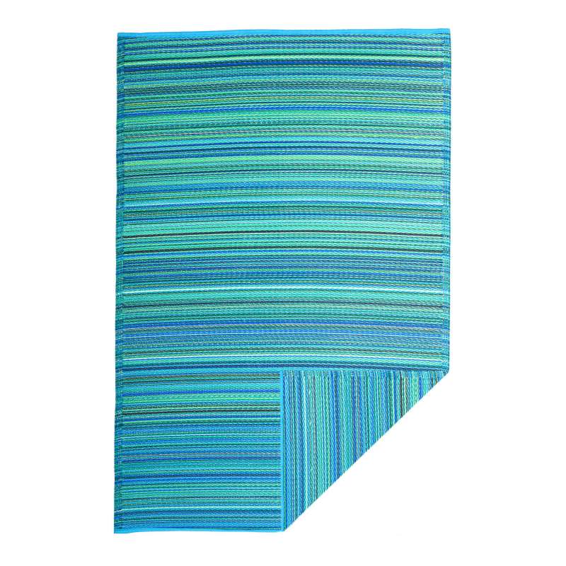 Fab Hab Outdoorteppich Cancun Turquoise&Moss Green aus recyceltem Plastik türkis 240x300 cm