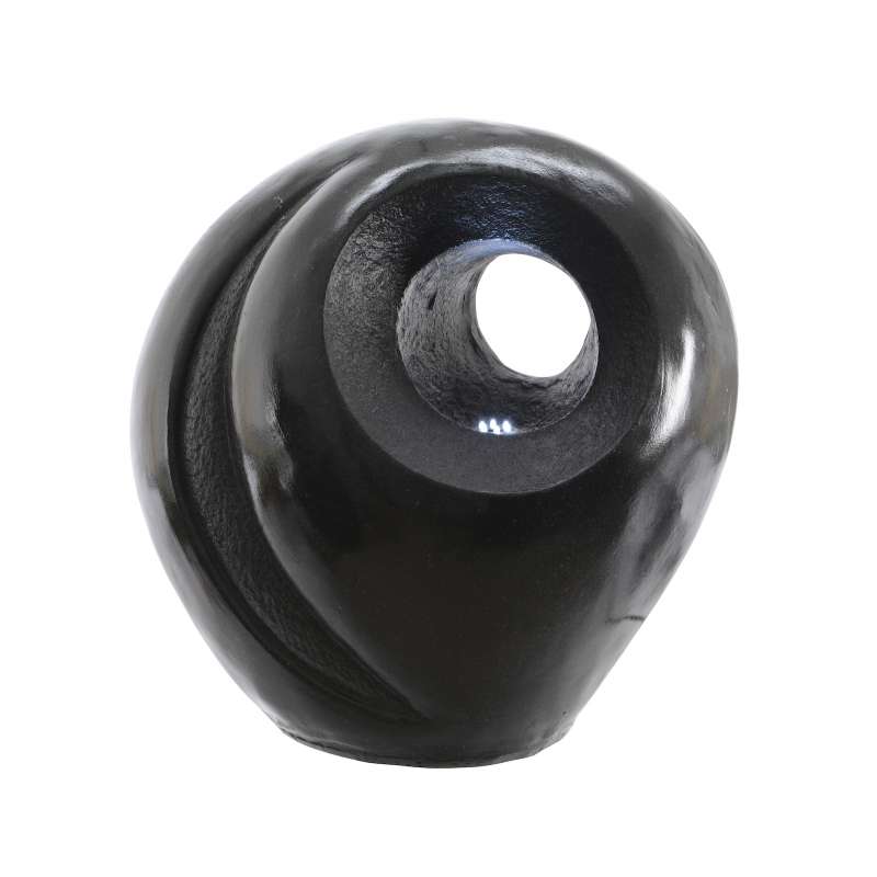 Gartenbrunnen 48 x 31 x 48 cm schwarz Sandstein LED Beleuchtung Zierbrunnen