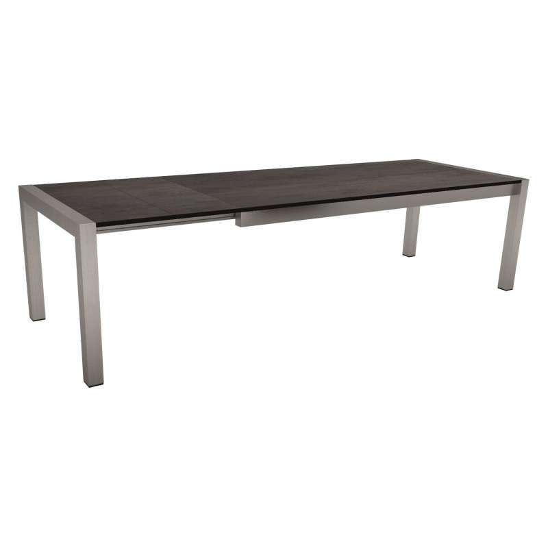 Stern Ausziehtisch Edelstahl/Silverstar 2.0 Nitro 214/254/294x100 cm Gartentisch ausziehbar
