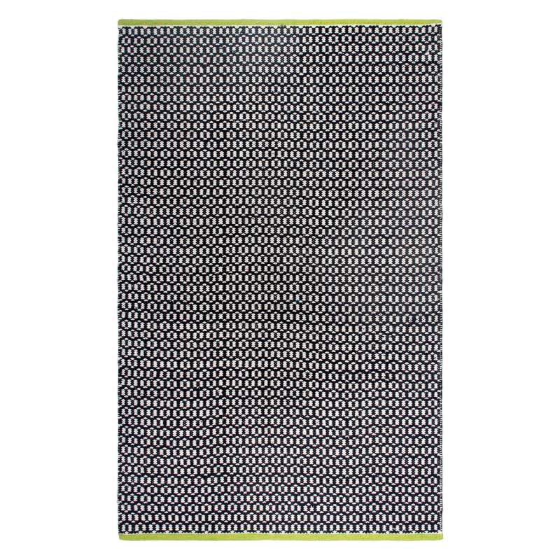 Fab Hab Outdoorteppich Vernon Black aus recycelten PET-Flaschen schwarz 120x180 cm