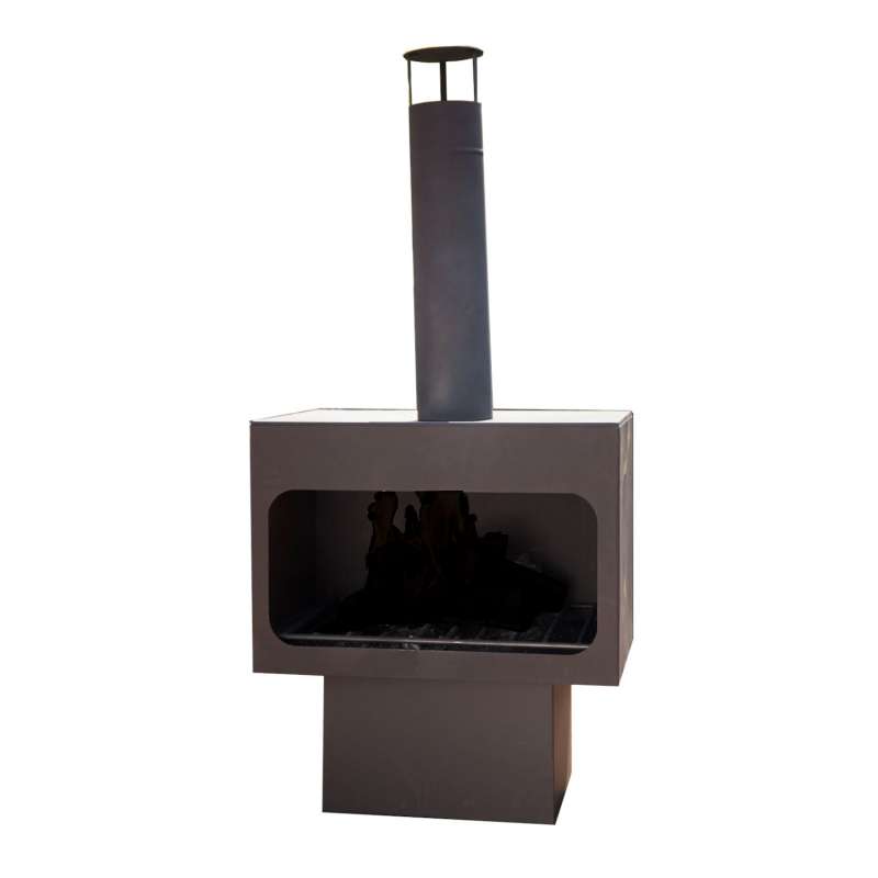 REDFIRE® Feuerofen Jersey XL inklusive Holzlager Außenkamin 120 cm