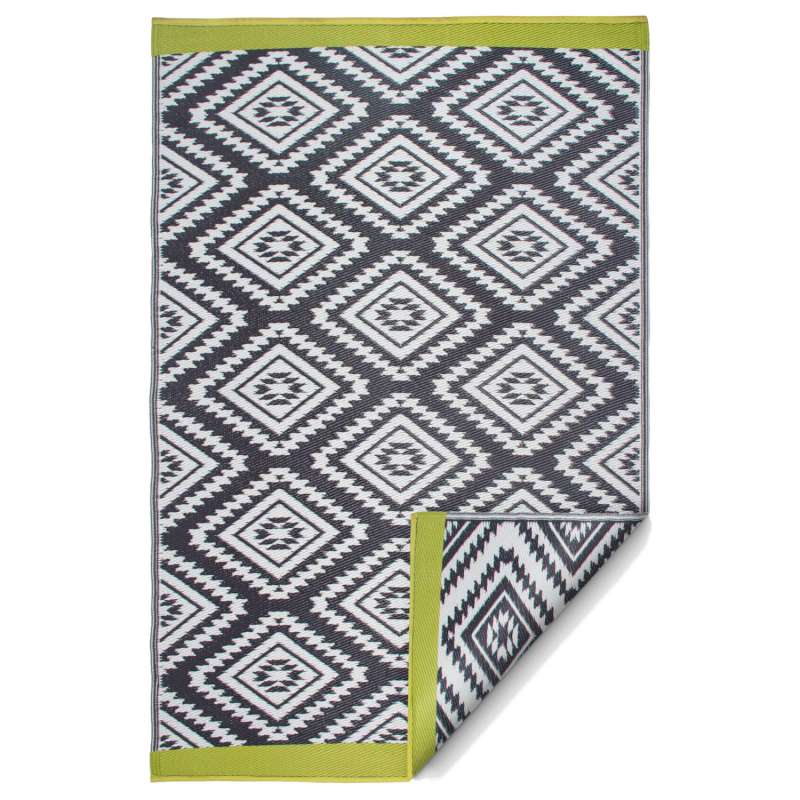 Fab Hab Outdoorteppich Valencia Gray aus recyceltem Plastik grau wetterfest