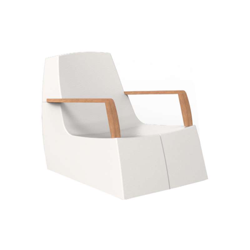 One To Sit Loungesessel Original Chair Polyester weiß RAL 9016 70x94x75 cm