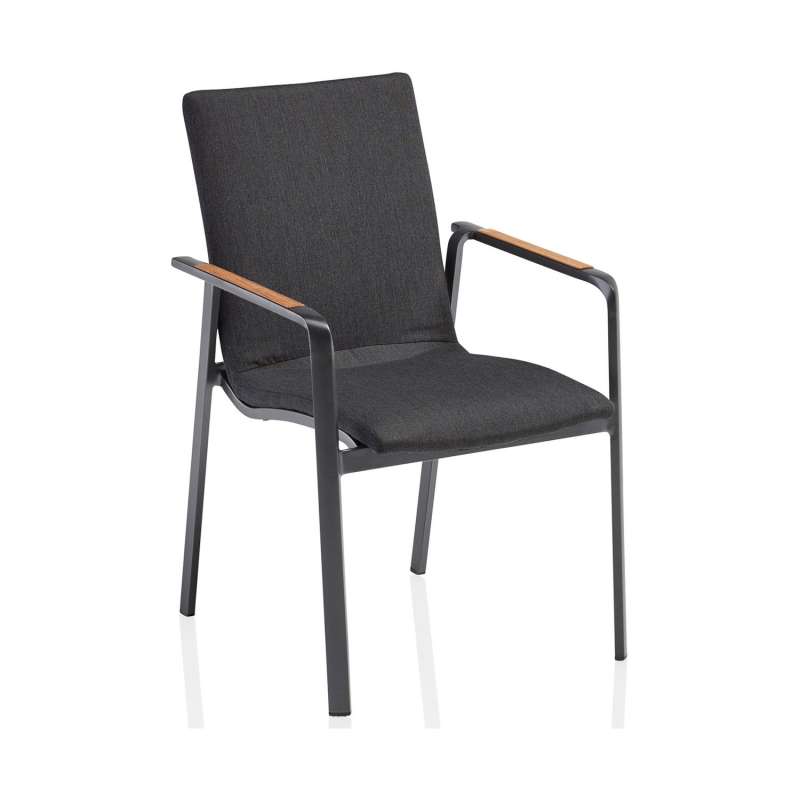 Kettler Stapelsessel Diamond Alu anthrazit/Sunbrella® sooty Stapelstuhl 57,5x62x90 cm