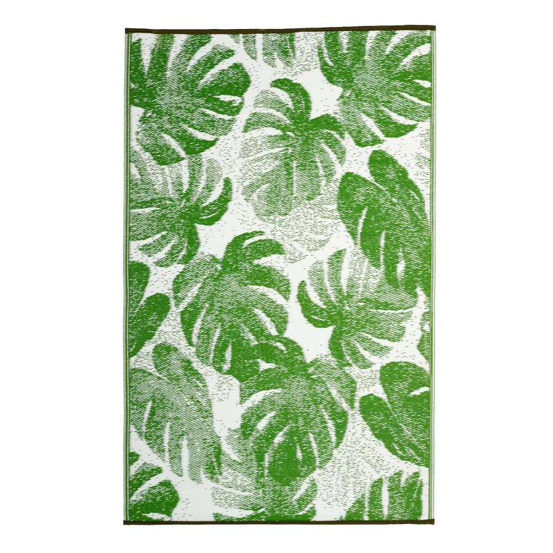 Fab Hab Outdoorteppich Panama Green aus recyceltem Plastik grün 120x180 cm
