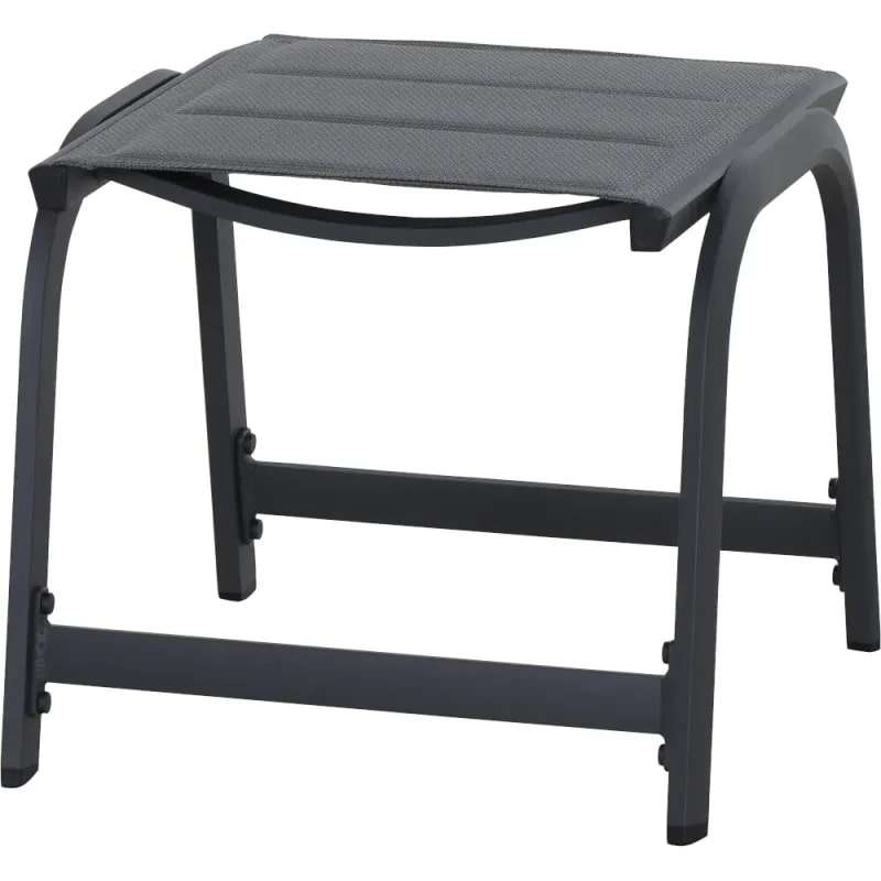 Siena Garden Tesoro Hocker – Aluminium & Ranotex in royal-grey (P11778)