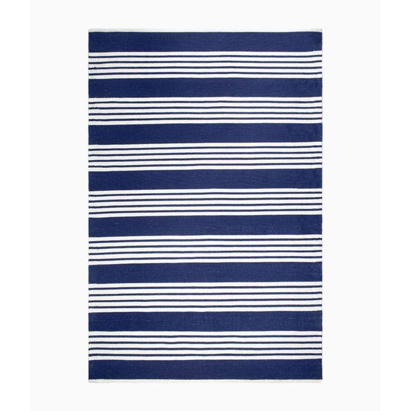 Fab Hab Outdoorteppich Mariona Blue&White aus recycelten PET-Flaschen blau/weiß verschiedene Größen