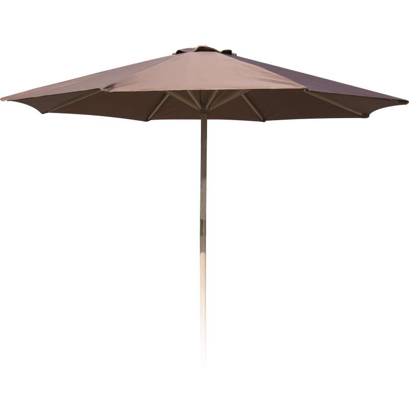 Sonnenschirm ø 300 cm rund Gartenschirm taupe Sonnenschutz Marktschirm